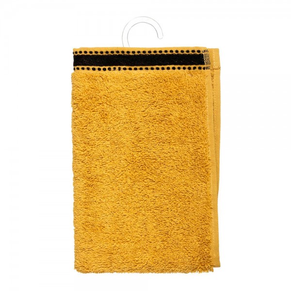 Toalla de baño joia 550 g / m² 100 % algodón color mostaza 30 x 50 cm (pack 2 unidades)