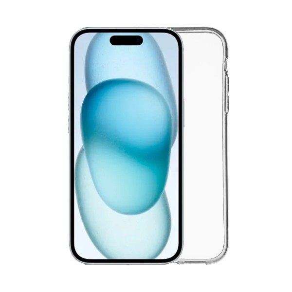 Jc trasera de silicona transparente / apple iphone 15 pro