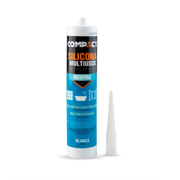 Silicona 300ml.neutra blanca