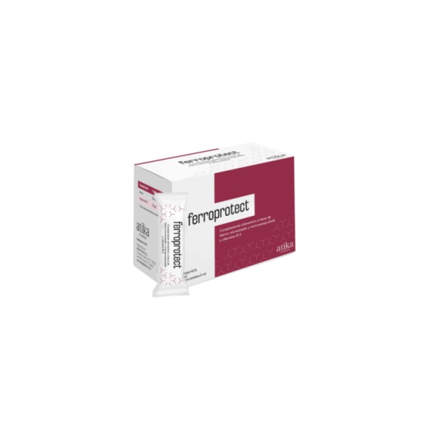 Atika Pharma Ferroprotect Hierro Liposomal con Vitamina C y B12 30 Sticks