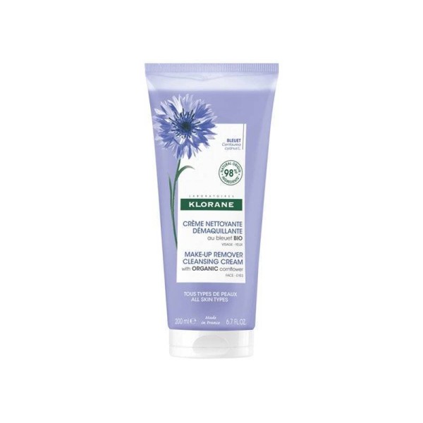 Klorane Crema Limpiadora Desmaquillante Al Aciano Bio 200 ml